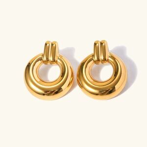 Gold Hoop Earrings A1102